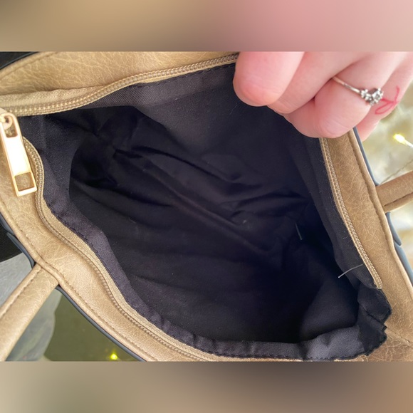 🎀CUTE Coquette Kawaii Balletcore Floral Lace Printed Faux Leather Bag With Bow - Picture 4 of 4